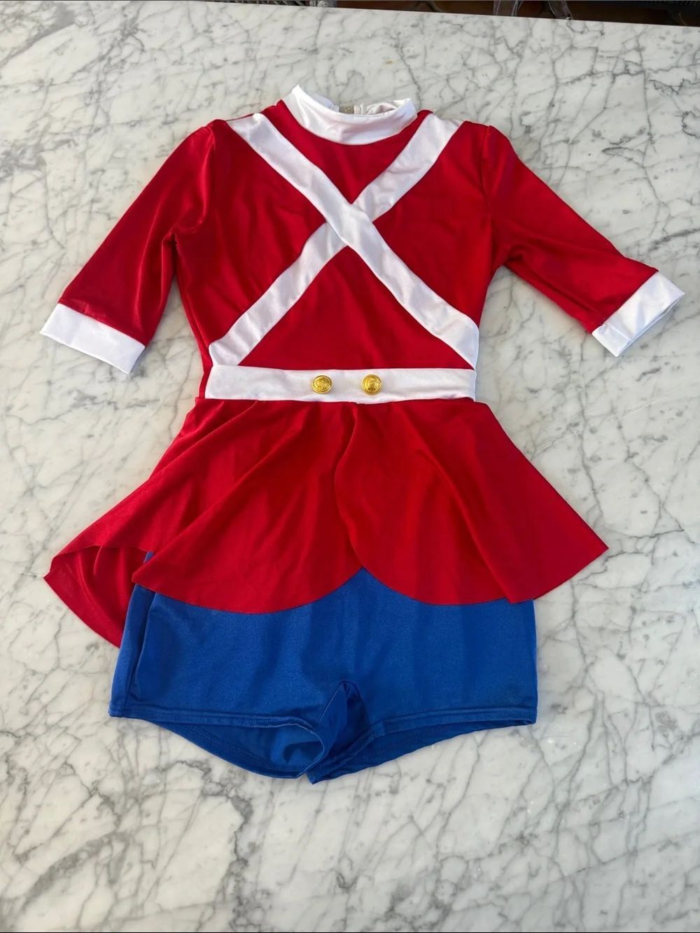 Double Platinum Performance Toy Soldier Leotard Womens Sz S